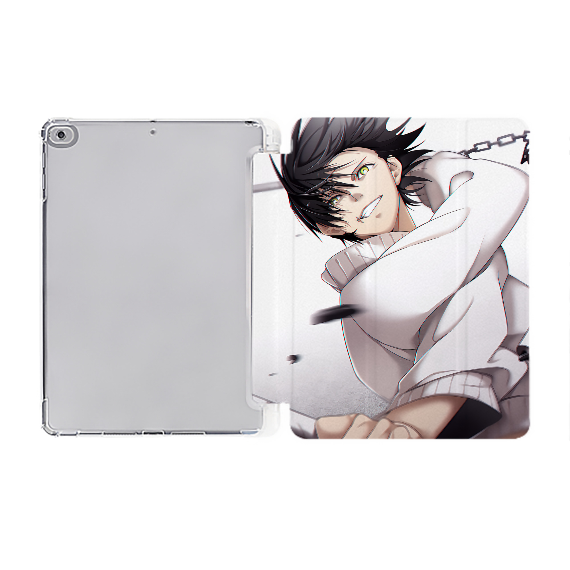 （画像用） SPY×FAMILY间谍家家酒 IPad ケース ペン収納付き 三つ折りスタンド PUレザー×シリコン 対応機種9.5/10.5/10.9インチ